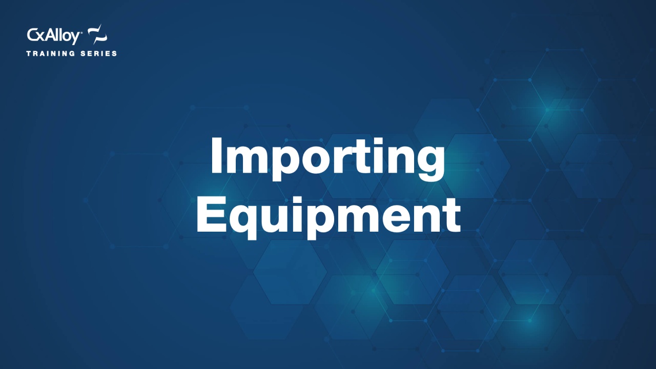 Importing Equipment