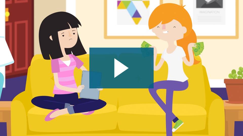 Video thumbnail for Common Money Beliefs with a play button over the top.