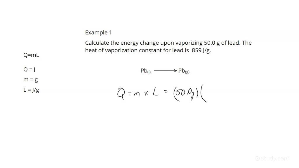 How to Calculate Energy Change During Material Evaporation or Melting