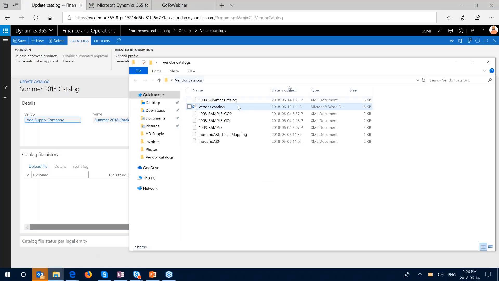 How to Set Up Vendor Catalog Import in Dynamics 365 for Finance and