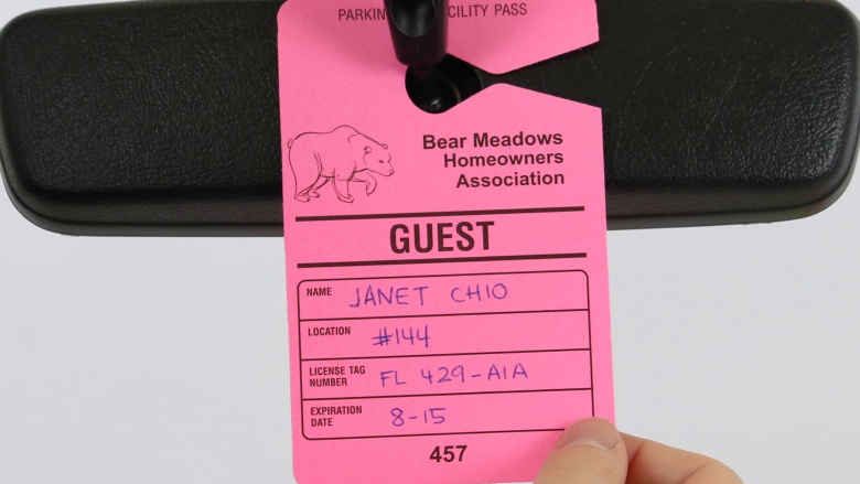 Fluorescent Visitor Passes