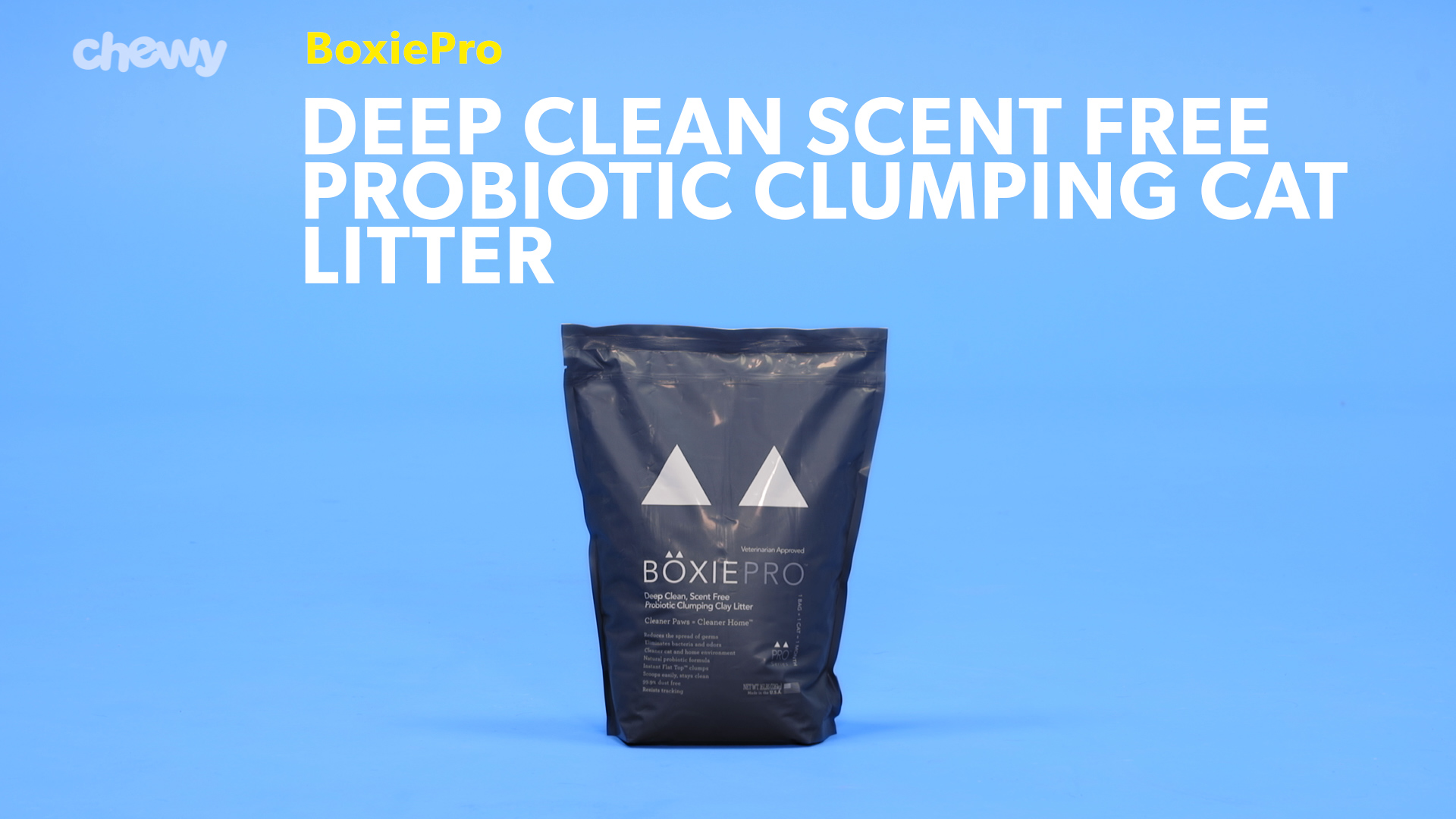 BoxiePro Deep Clean Scent Free Probiotic Clumping Litter 
