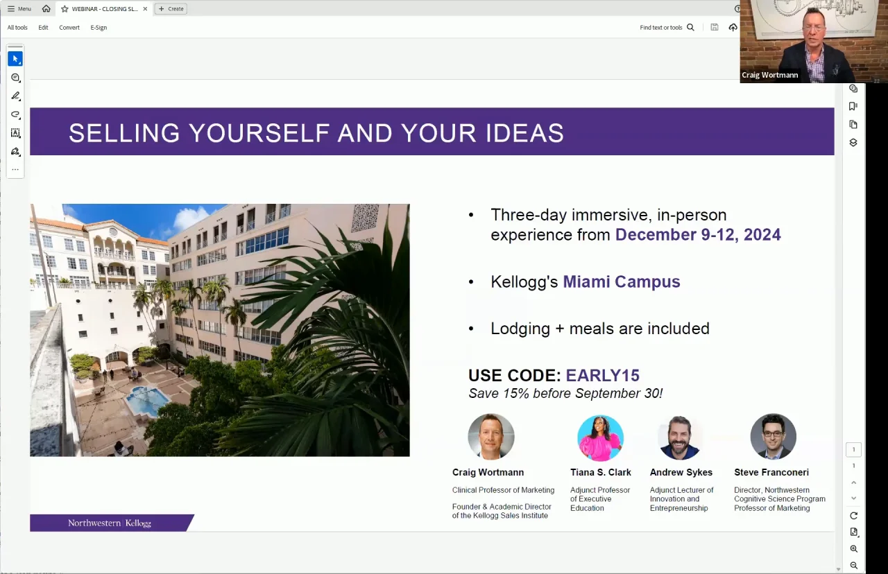 Selling Yourself and Your Ideas | Kellogg Executive Education