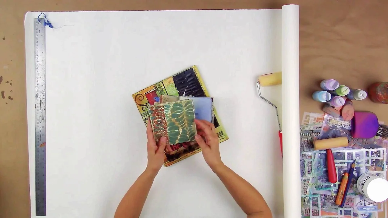 SIMPLE IMPROV BOOKMAKING ~ Create splendid pages and easily make them into  a book.