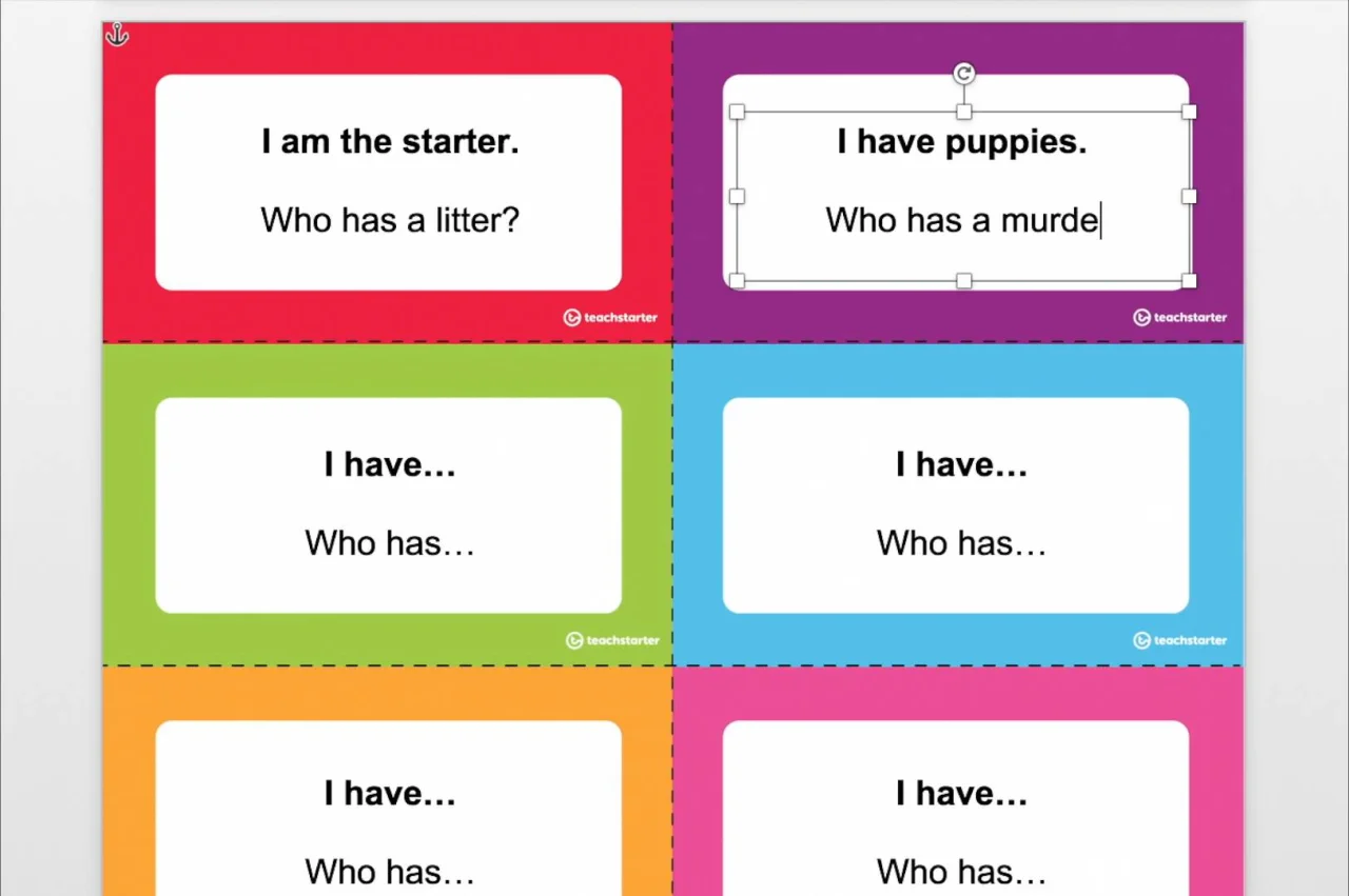 Grades 3 to 4 I Have Who Has Teacher Created Resources Math Card Game 