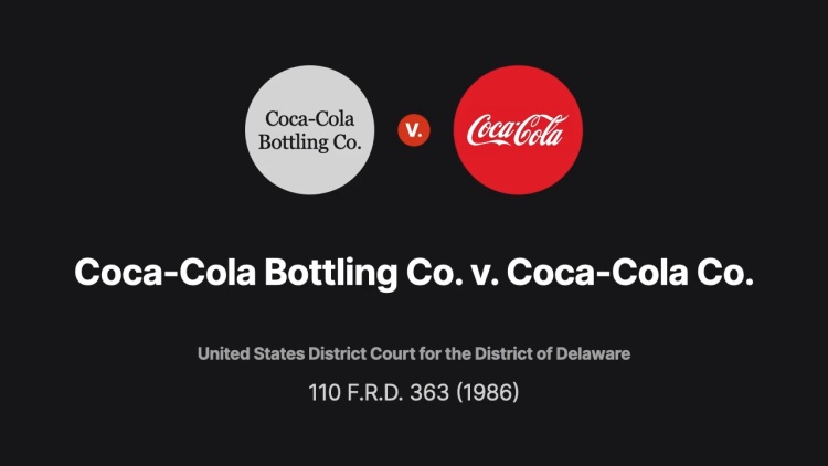 Coca-Cola Bottling Co. v. Coca-Cola Co.