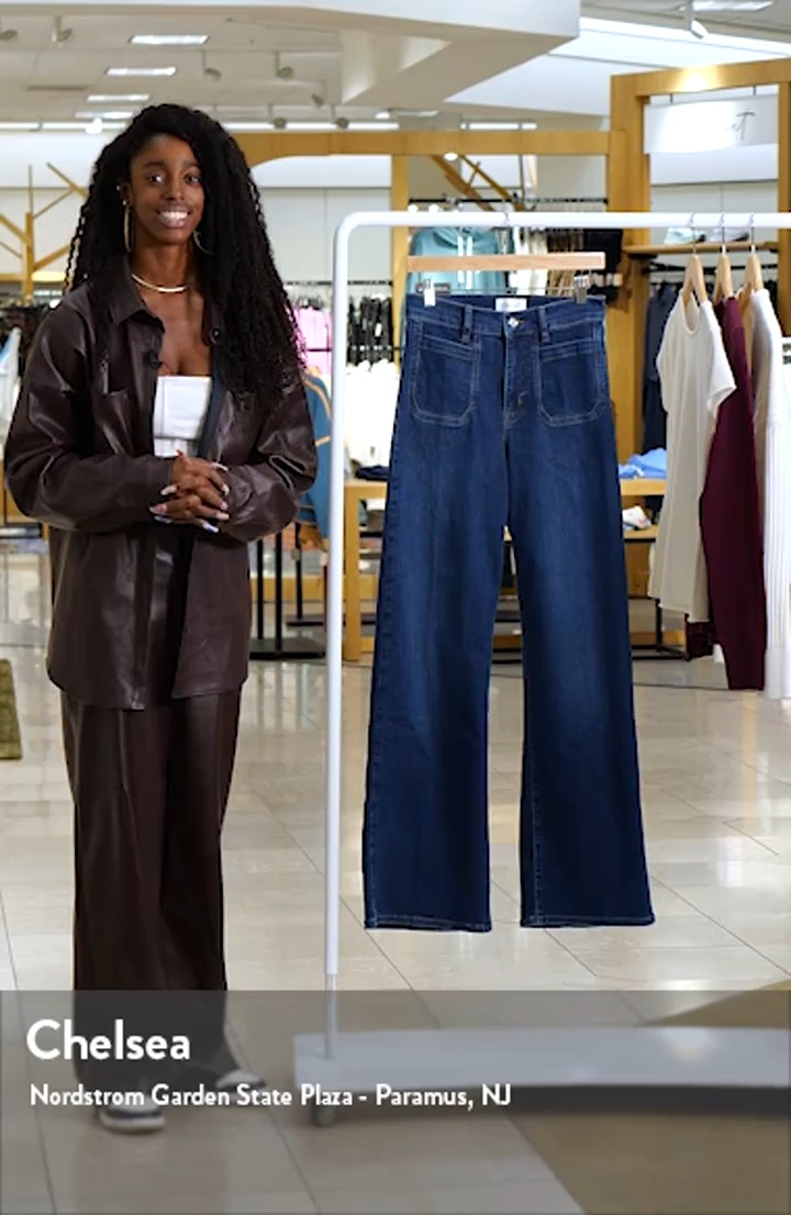 【Josemoon】SLIM FRALE PANTS 36 FRAME Le Slim Palazzo Long Modernist Pocket Wide Leg Jeans | Nordstrom