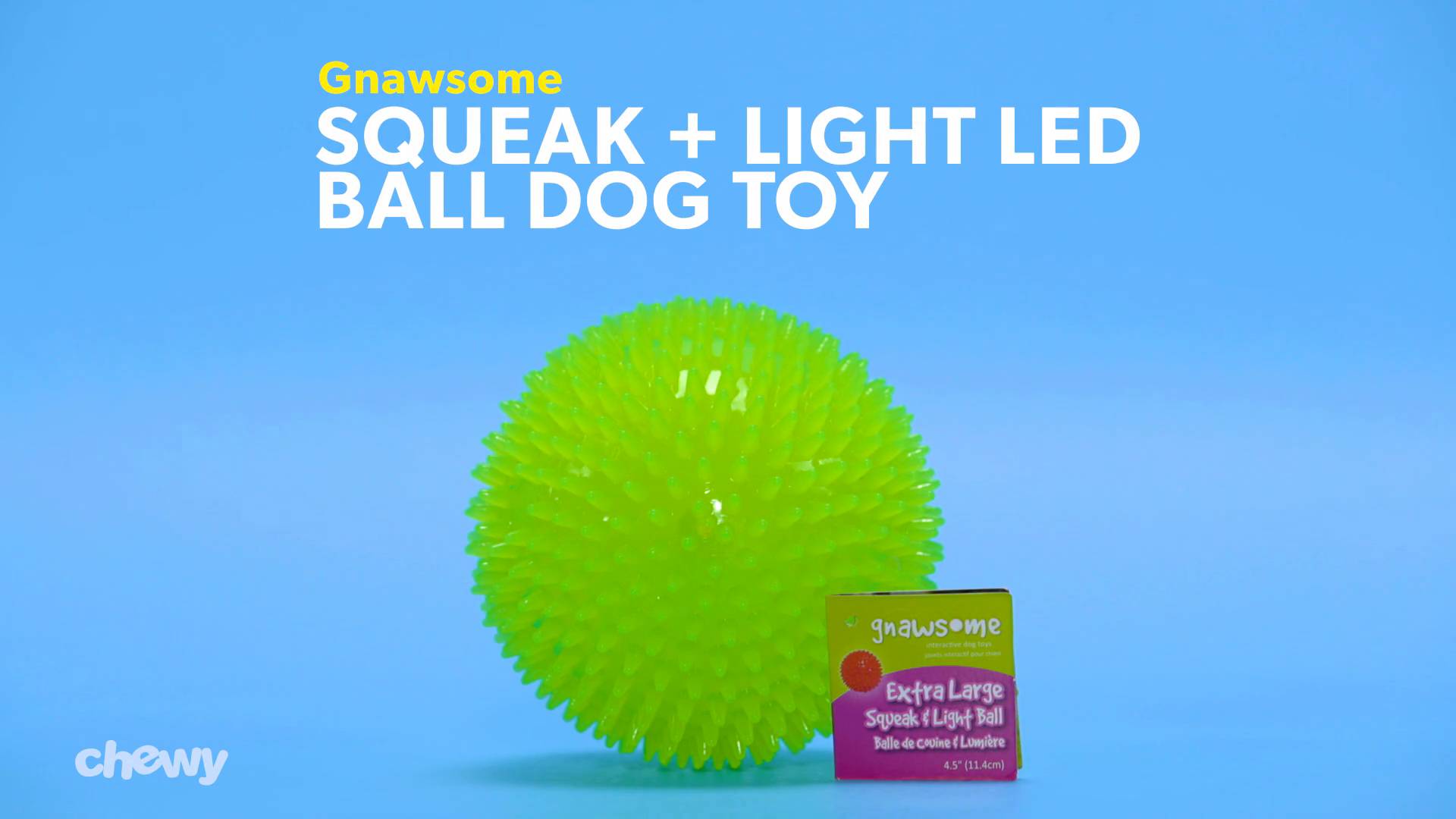 gnawsome squeak and light ball