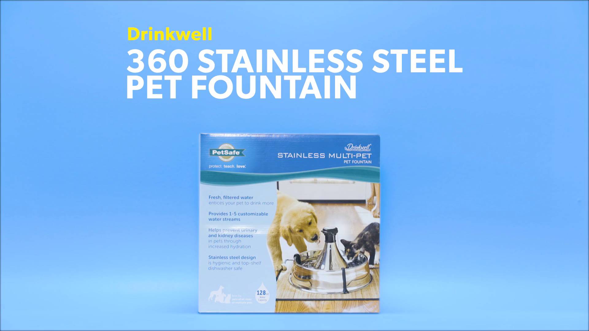 360 drinkwell outlet fountain stainless steel