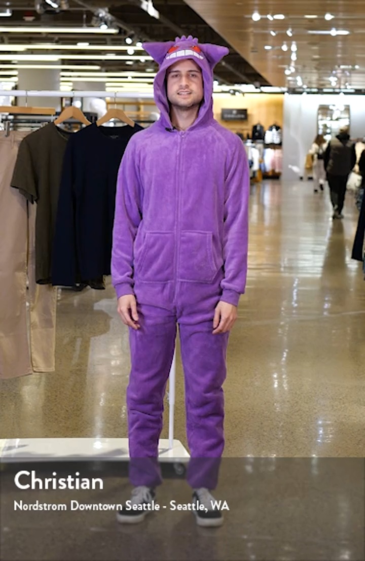 OppoSuits Pokémon™ Gengar Fleece Hooded Jumpsuit | Nordstrom