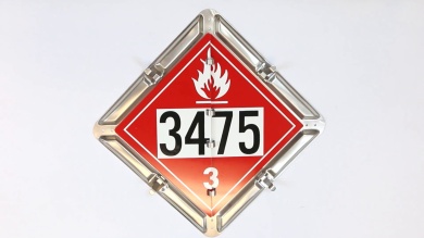 6 Legend Flip-n-Lock™ Ethanol Placard, (unpainted) Set