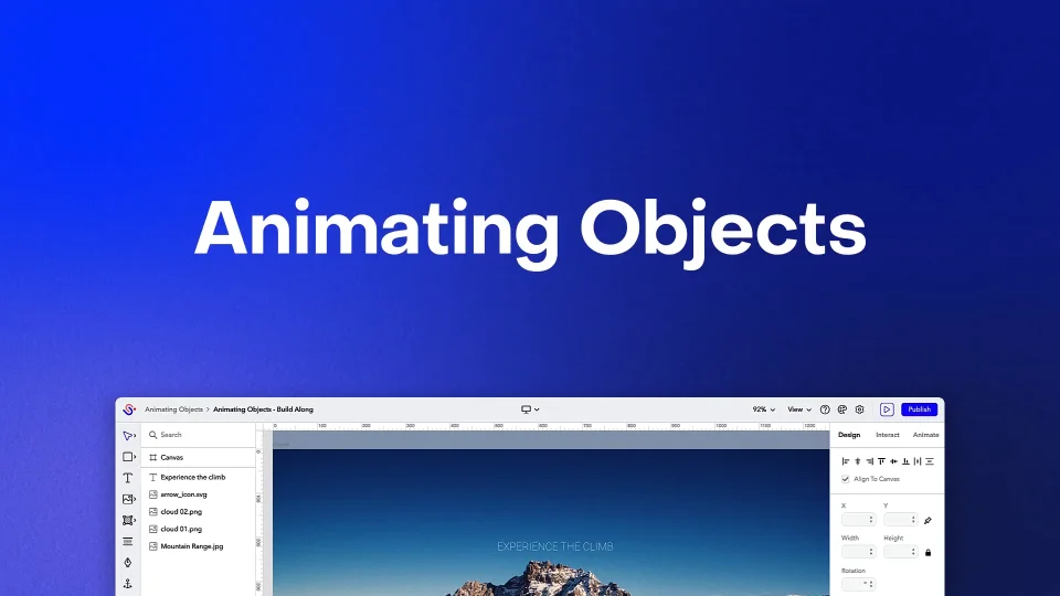Get to Know Ceros: Animating Objects – Ceros