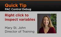 PAC Control Debug: Right Click to Inspect Variables (~1 min)