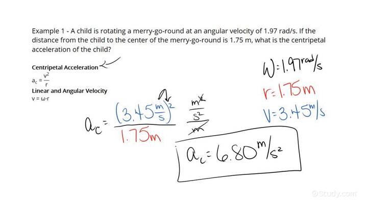 Relationship Between Linear Speed And Centripetal Acceleration