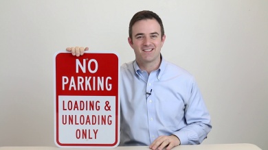 Passenger Loading Only 5 Minute Limit Sign