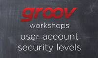Setting security levels in groov