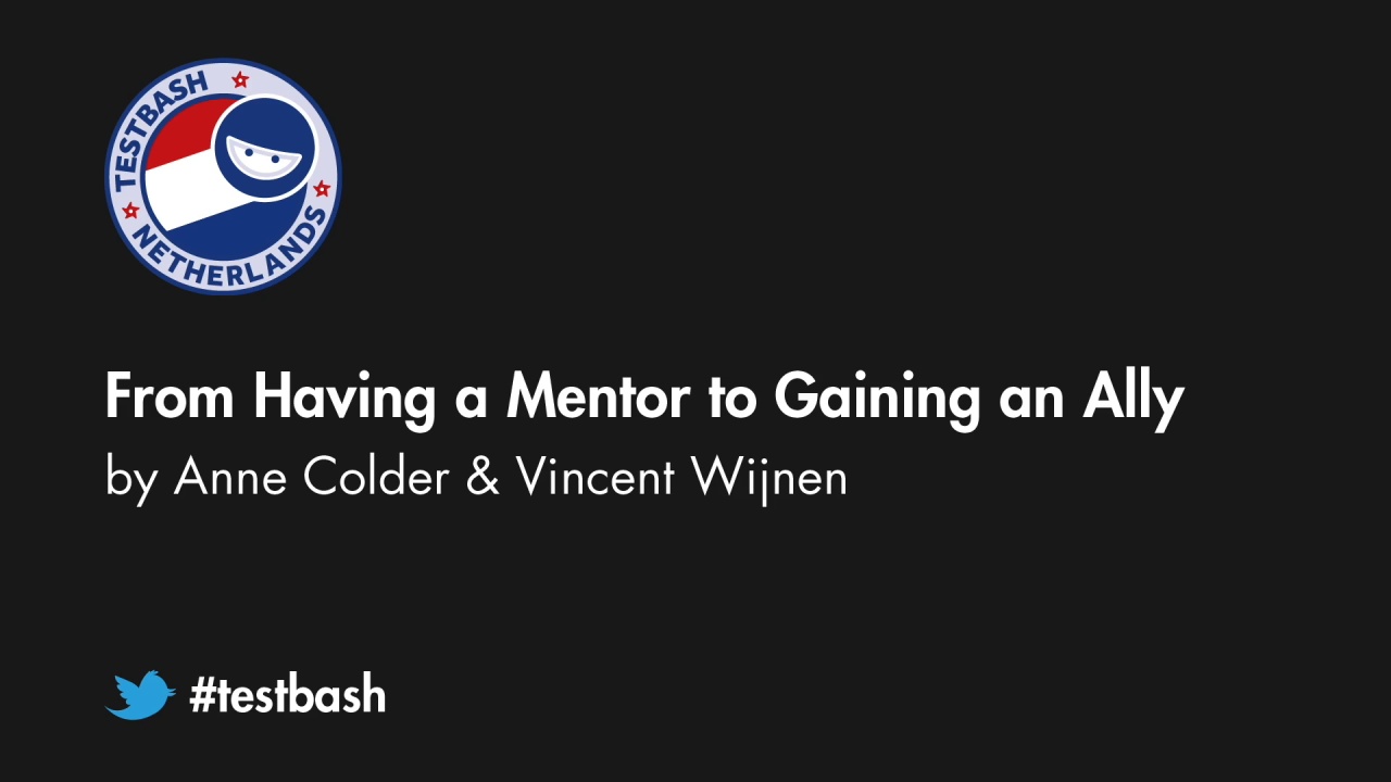 From Having a Mentor to Gaining an Ally - Anne Colder & Vincent Wijnen image