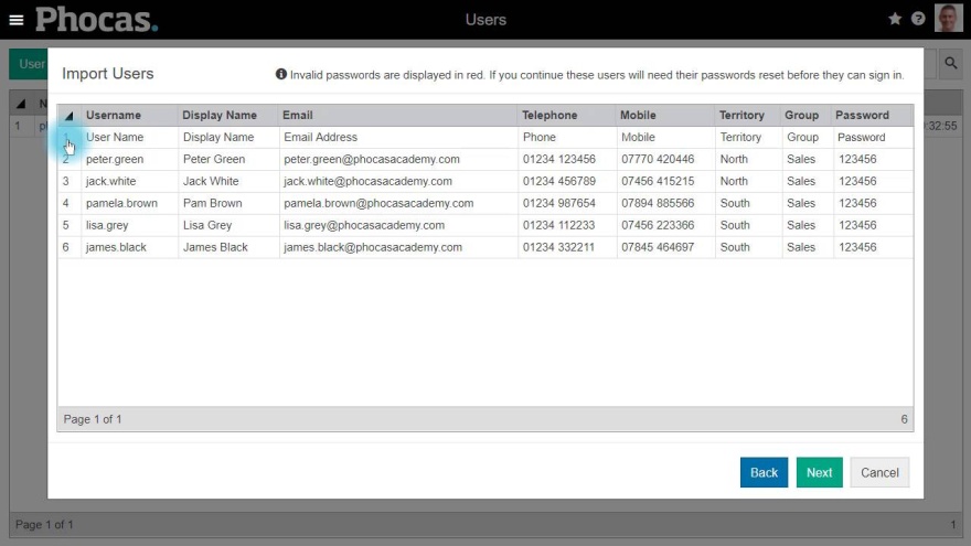 Importing users with CSV Import