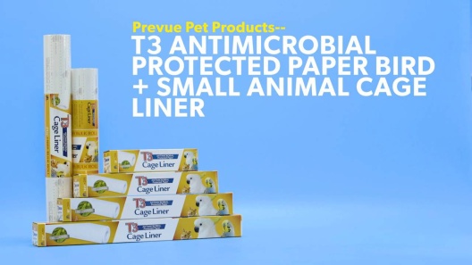 PREVUE PET PRODUCTS T3 Antimicrobial Protected Paper Bird & Small Animal Cage  Liner, 21.5 in x 25 ft 