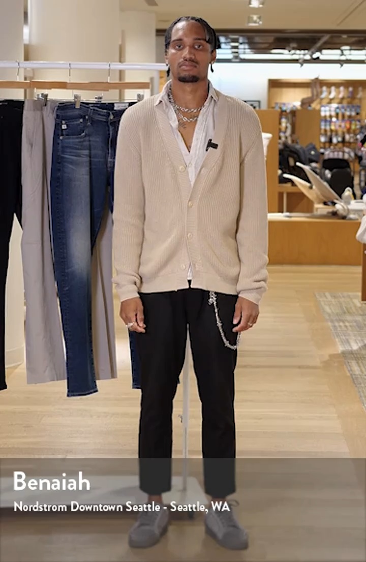 ALEX CRANE Bay Organic Cotton V-Neck Cardigan | Nordstrom