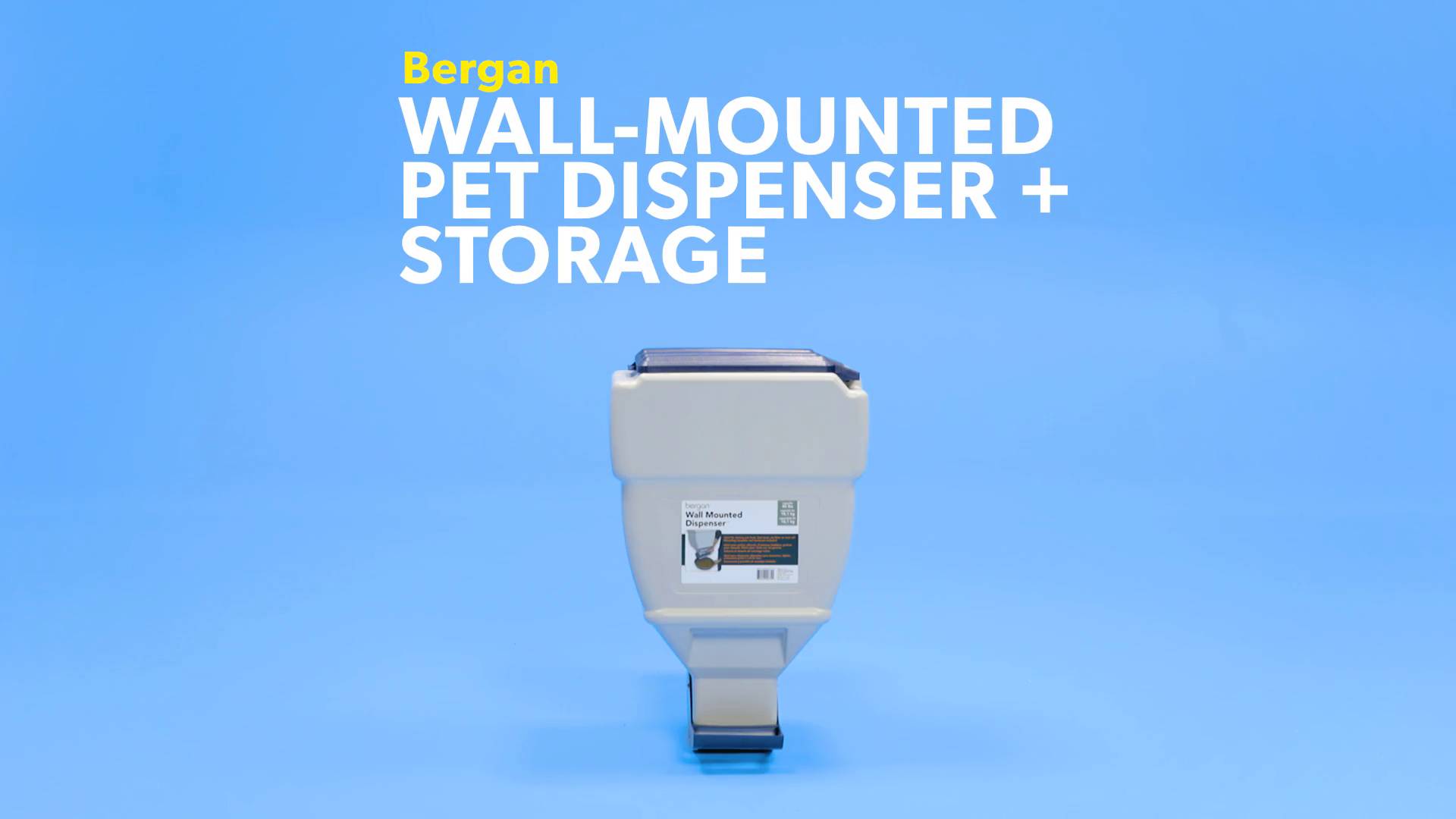 Discontinued BERGAN Wall Mounted Pet Dispenser Storage 40 lb Chewy