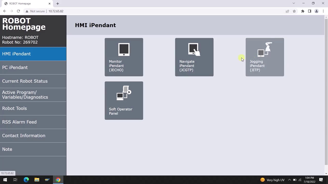 Haas Robot - iPendant Connect and Jog