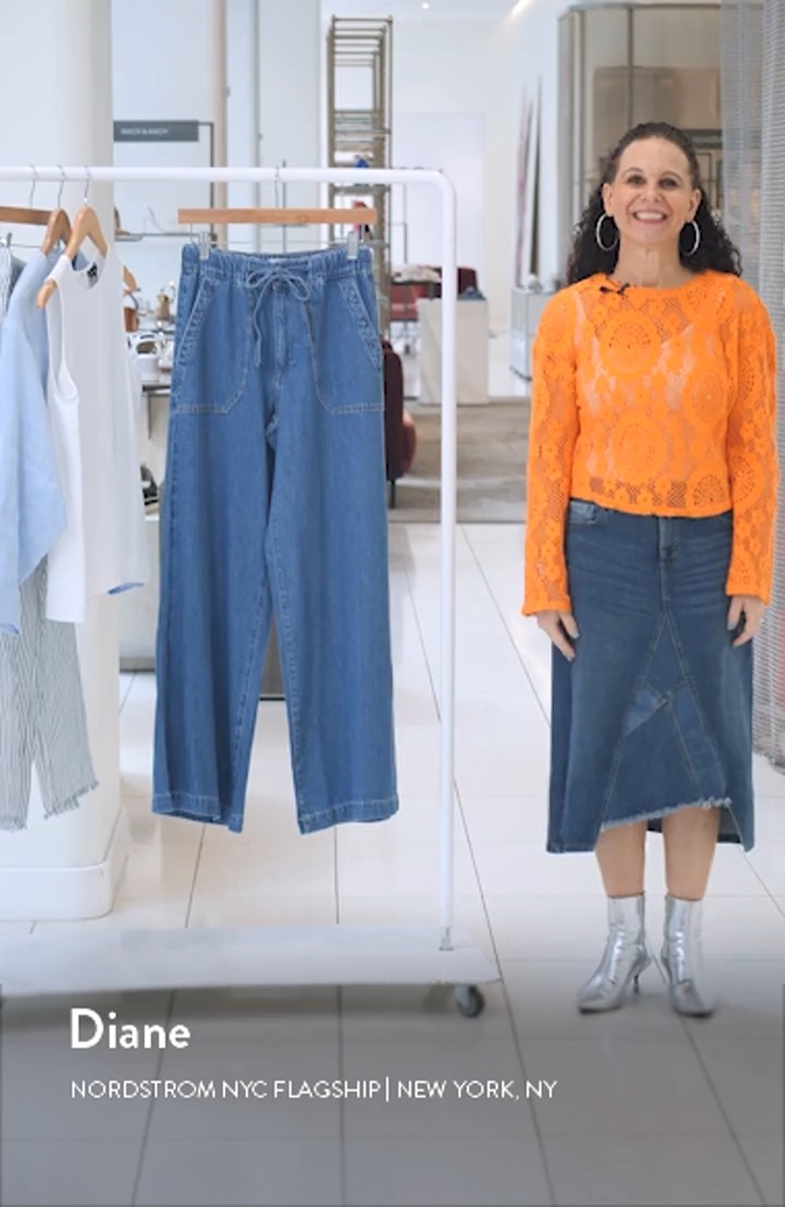 Rumi Wide Leg Drawstring Jeans (Women) | Nordstromrack