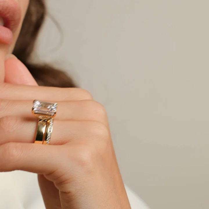 18K White Gold Peyton Solitaire Ring