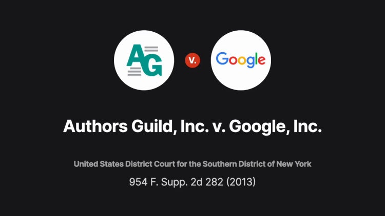 Authors Guild, Inc. v. Google, Inc.