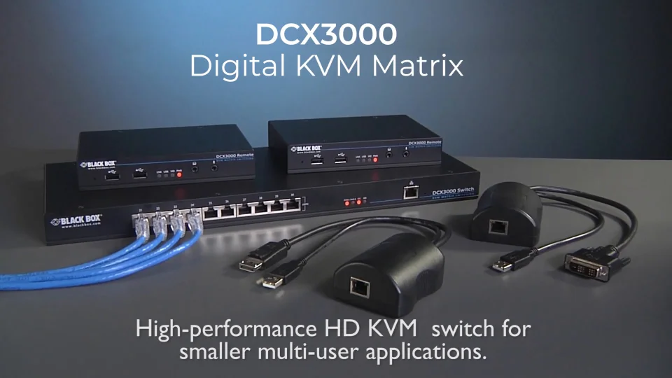 Black Box 4K HDMI Dual-Monitor KVM Switch KVD200-2H - KVM / audio / USB  switch - 2 ports - KVD200-2H - KVM Switches 