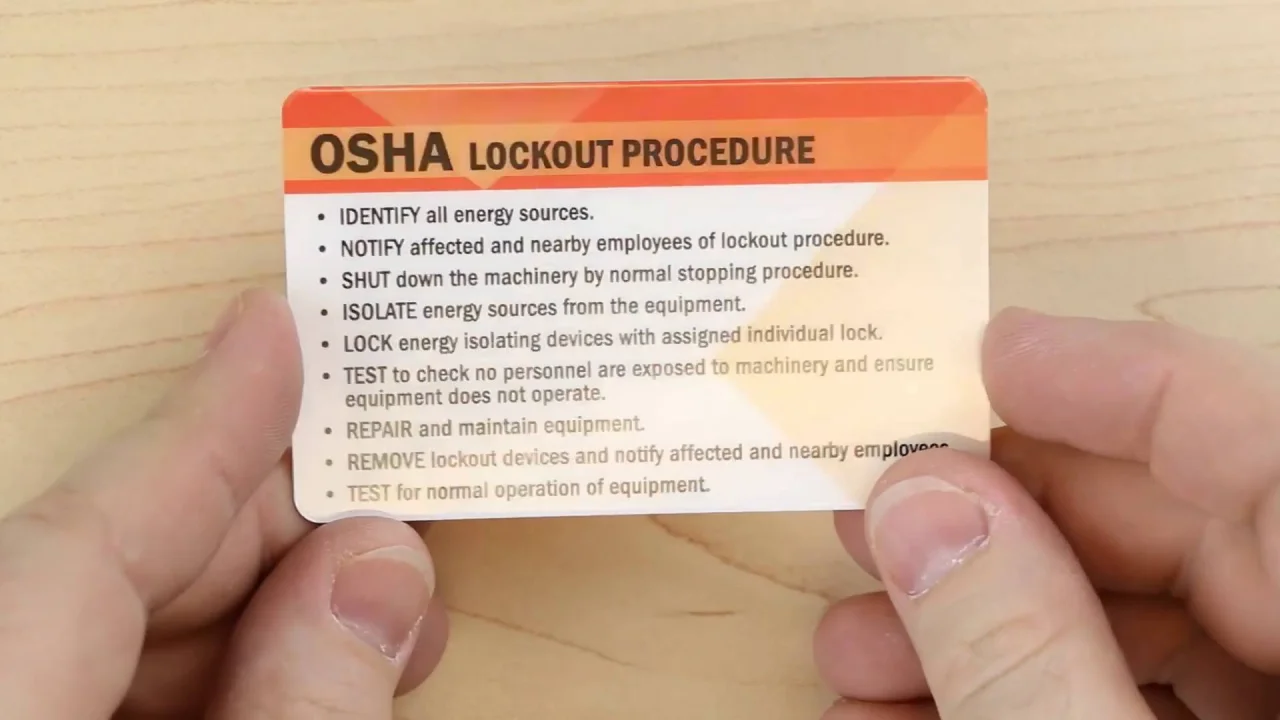 Safety wallet cards: a pocket reference for safe work practices -  MySafetySign Blog