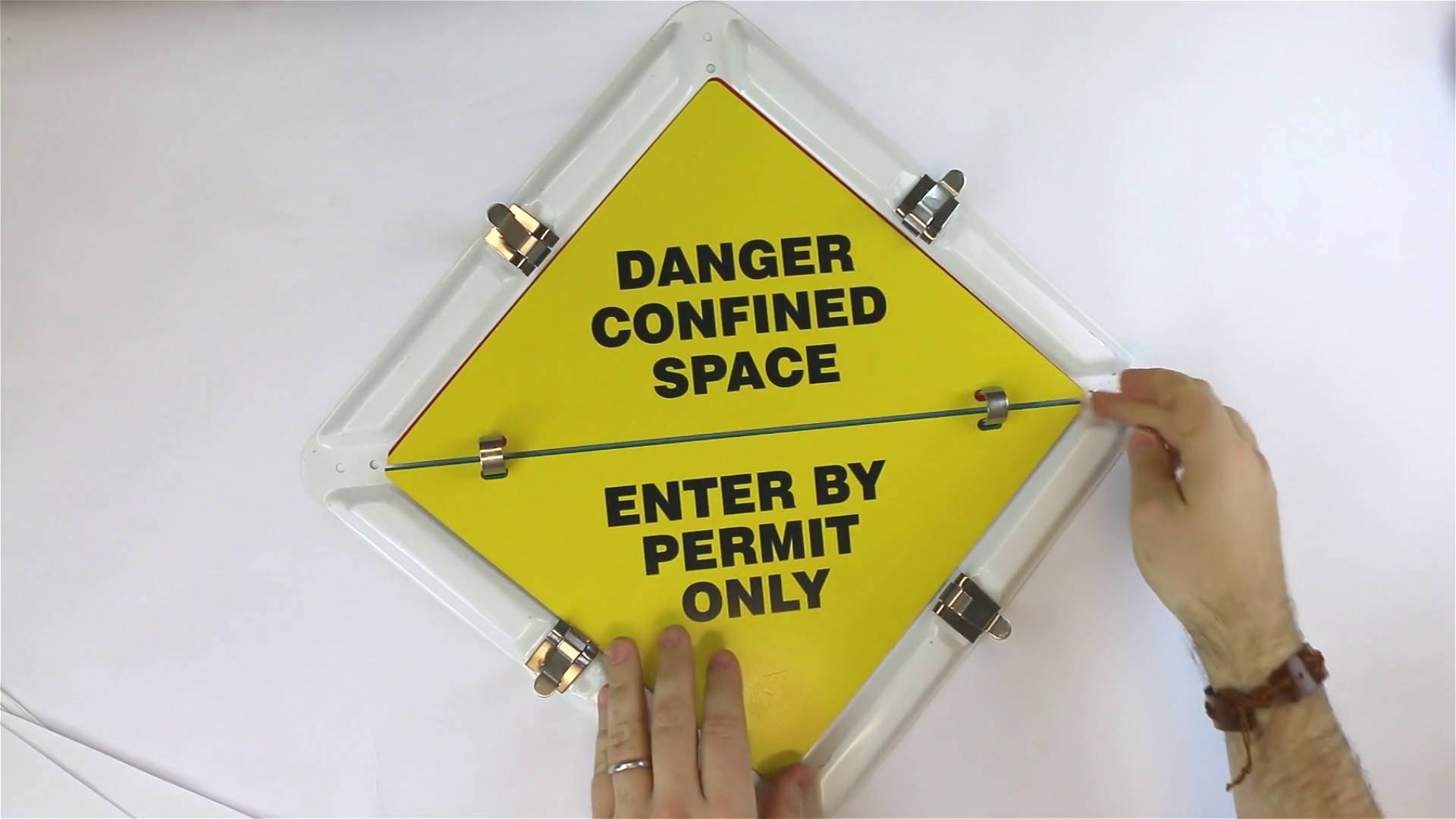 A Status Alert Flip Placard in Action!