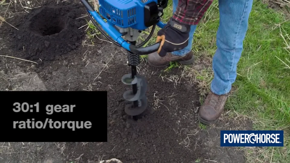 Powerhorse 1-Person Earth Auger Powerhead - 52cc 2-Cycle Gas