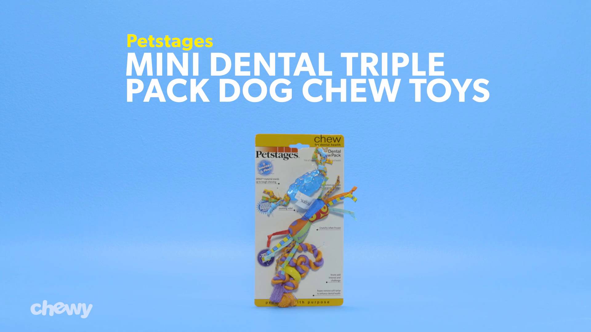 Petstages mini dental chew pack best sale