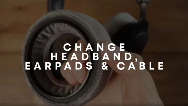 change headband, earpads and cable