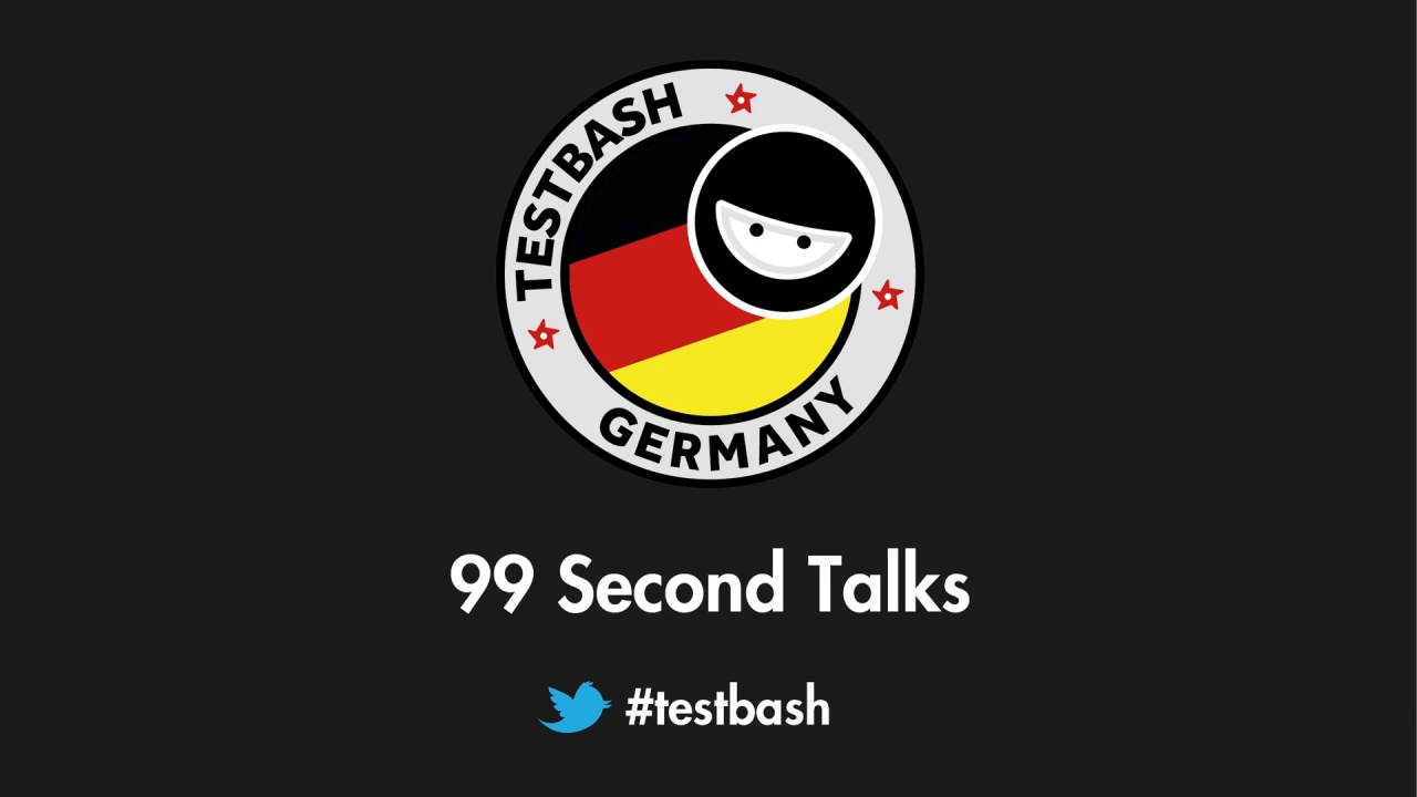 99 Second Talks - TestBash Germany 2018 image