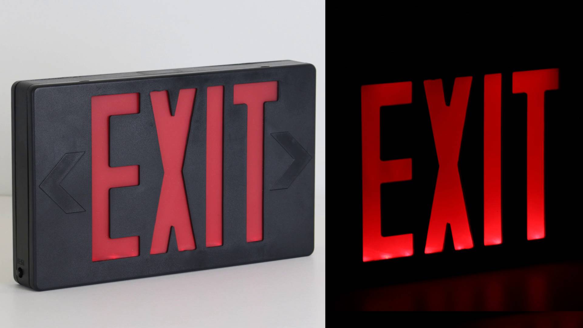 LED Exit Sign with Battery Backup , SKU - EXIT-101WH-B