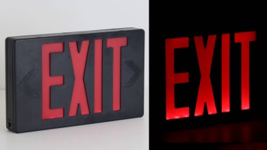 Spanish Exit Sign, Double-Faced Salida Standard