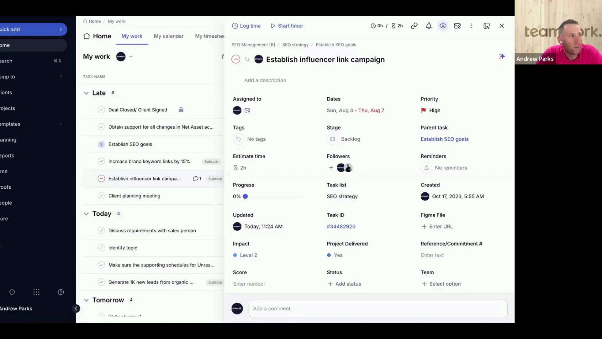 Thumbnail image for the video: Q3 How to simplify your daily work with Teamwork.com