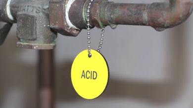 1.25 in. Circle, Engraved Plastic Valve Tag