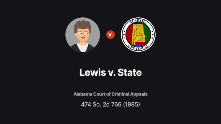 Lewis v. State