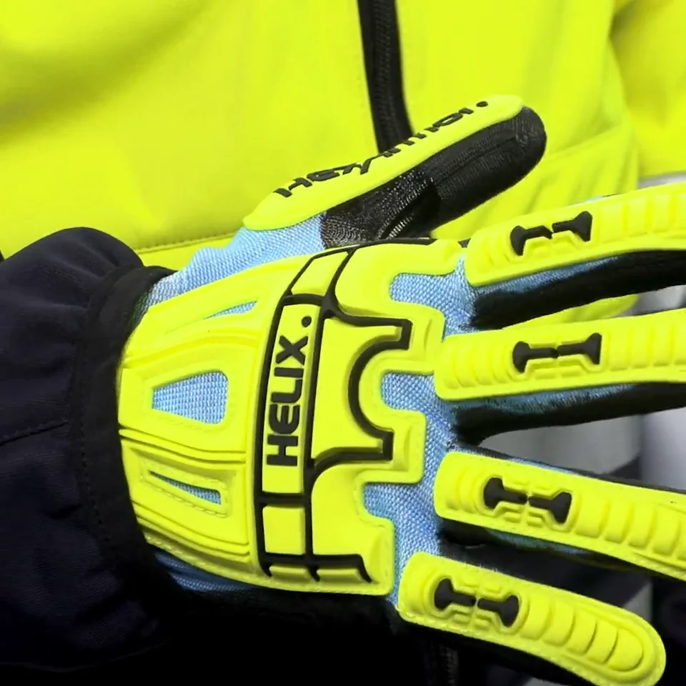 【人気商品】 Cut-Resistant - 3012 Helix Impact HexArmor - Gloves 水平器・レベル