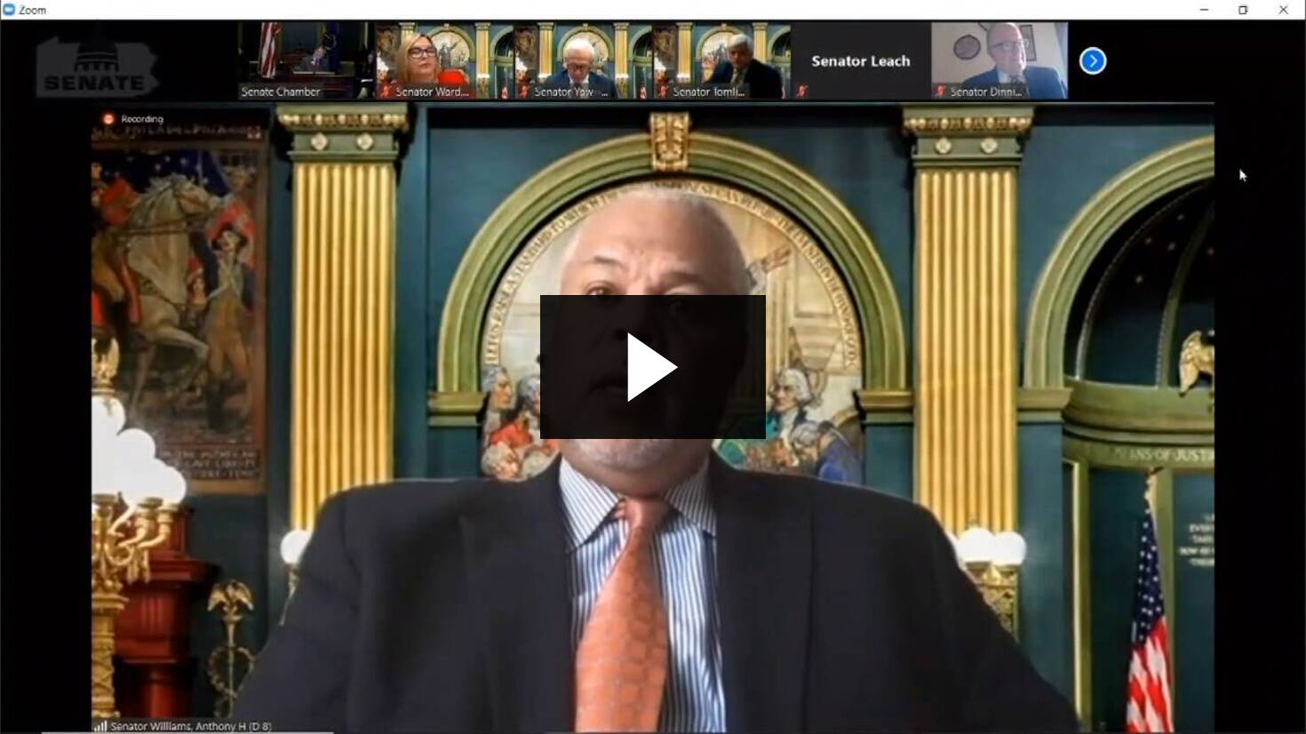 Senator Anthony H. Williams Remarks on Senate Bill 327 :: April 15, 2020