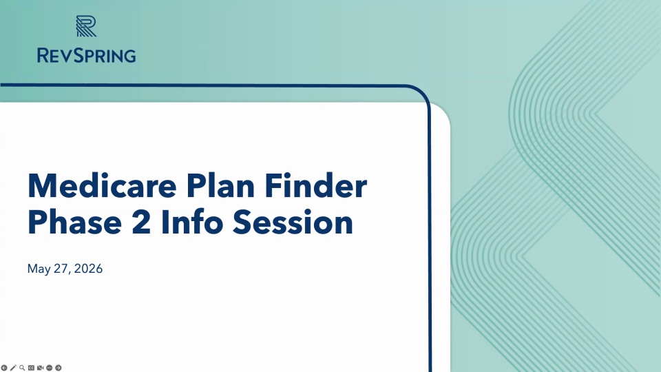 5.27.26 Medicare Plan Finder Information Session