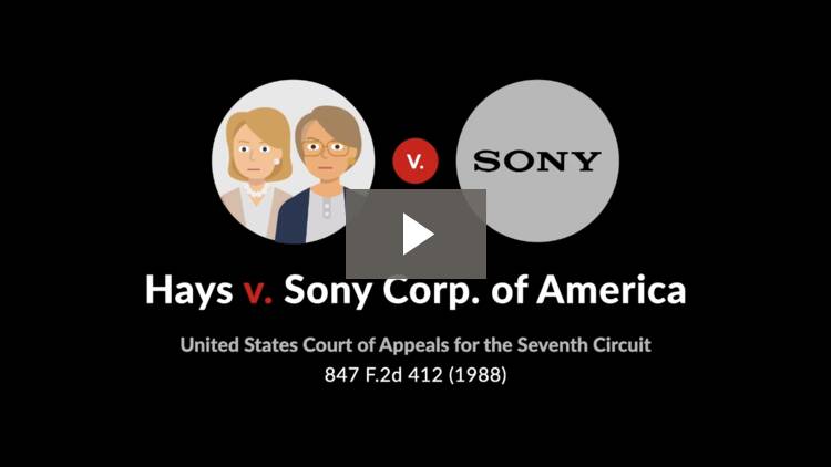 Case Brief Of Sony Computer Entertainment America