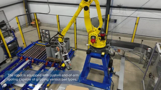 FANUC M-410 depalletizing pails