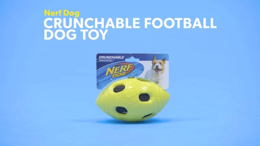 NERF DOG Feeder Football Dog Toy, 2 count 