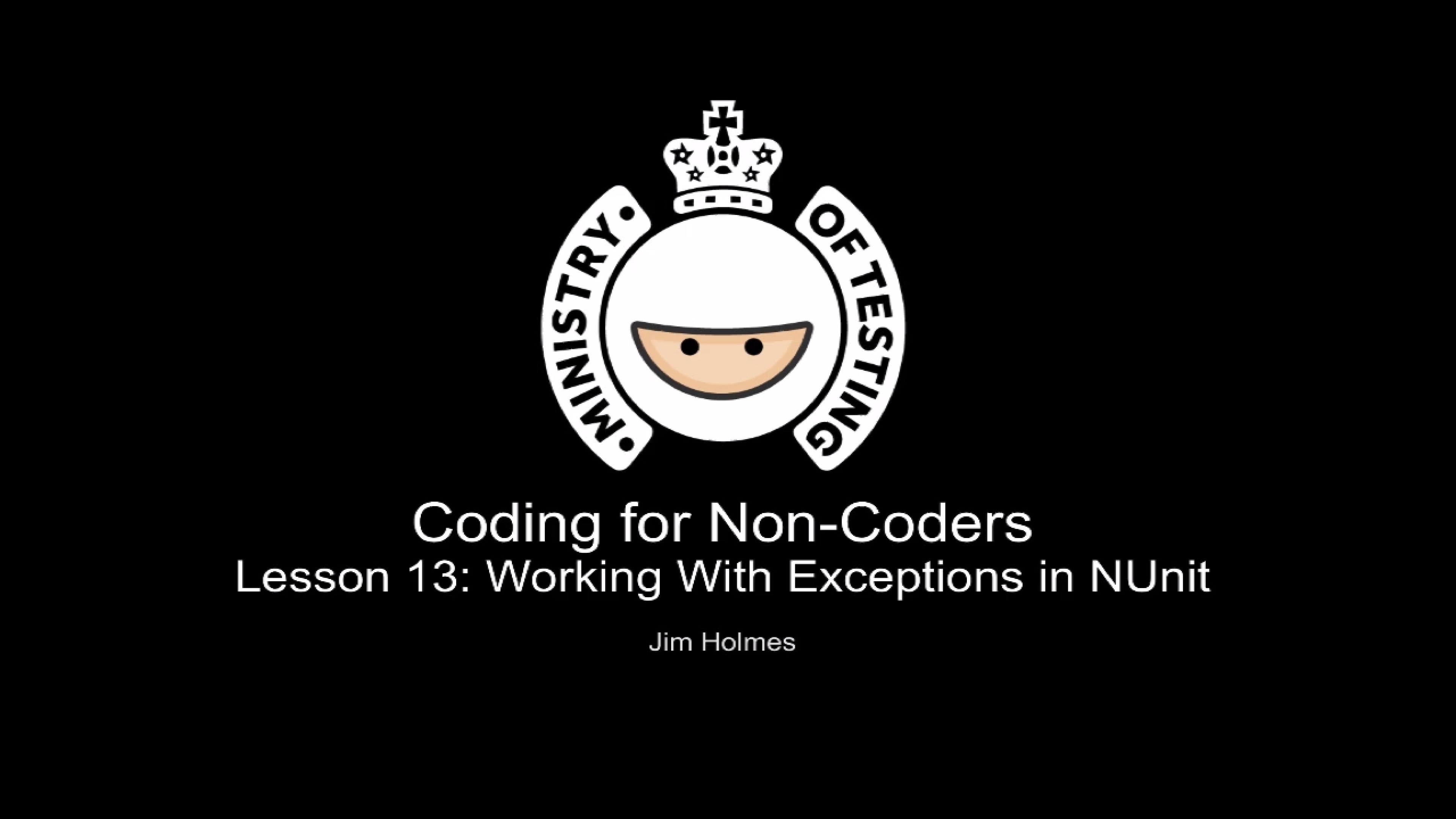 Working With Exceptions in NUnit