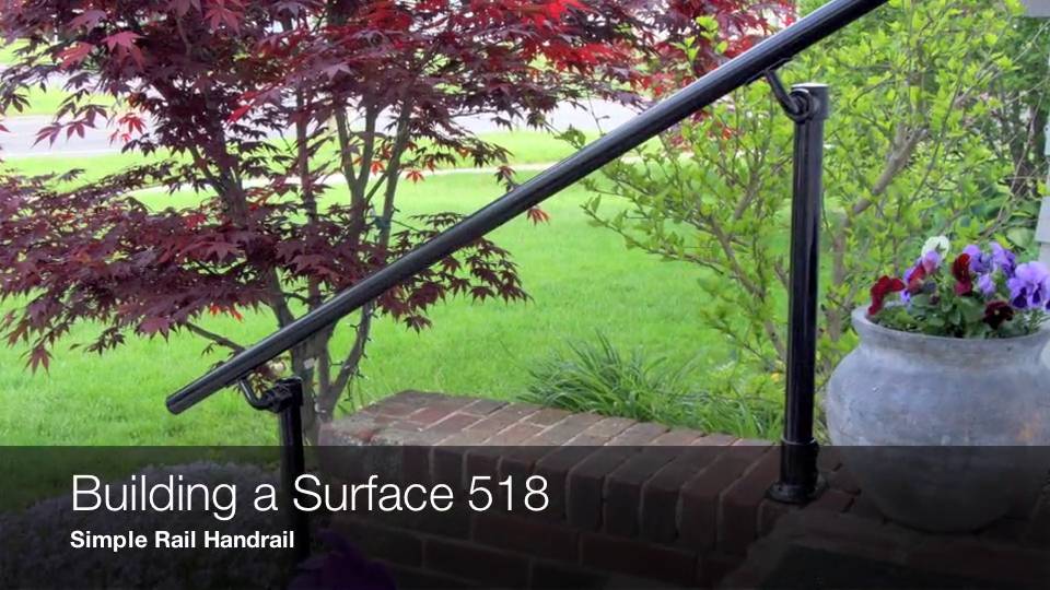 Installing the Signature Offset Simple Rail Handrail (Surface 518)