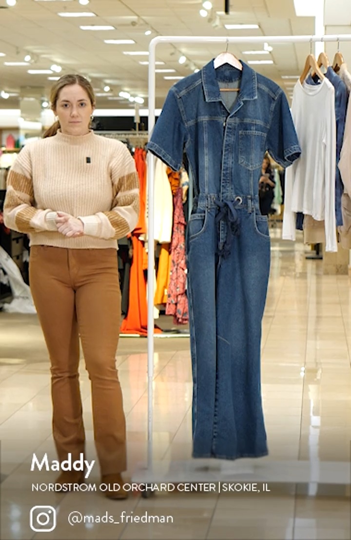 Free People Edison Wide Leg Denim Jumpsuit | Nordstrom